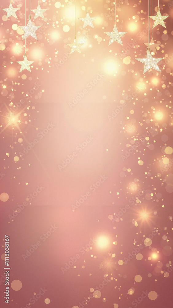Enchanting Golden Stars on Pink: Festive Elegance for Holiday Cards, Invitations, and Seasonal Promotions Enchanting Golden Stars on Pink: Festive Elegance for Holiday Cards, Invitations, and Seasonal Promotions