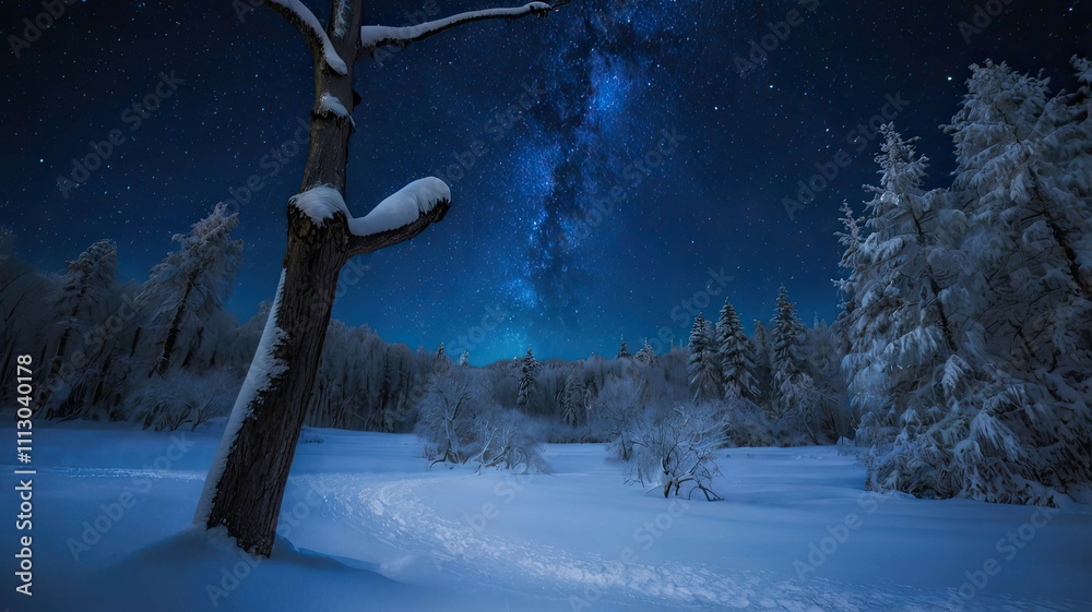 Fototapeta premium Winter magic: snowy landscapes, mountains, forests, frozen lakes, and cozy cabins — a fairytale of nature in every moment.