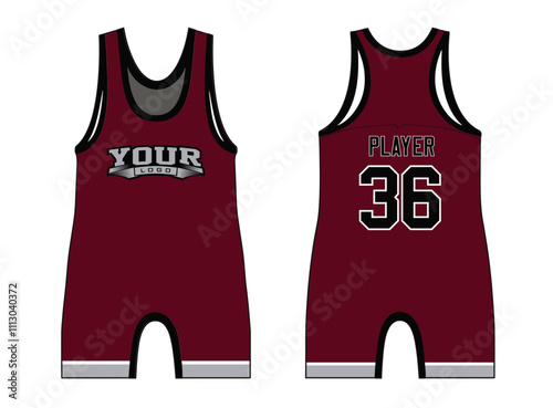 Wrestling singlets are designed with an elegant edgy and wild look. Sports gear template mockup perfect fit for all sports. The designs that go on casual wear, shirts, fashion apparel, and all kind 