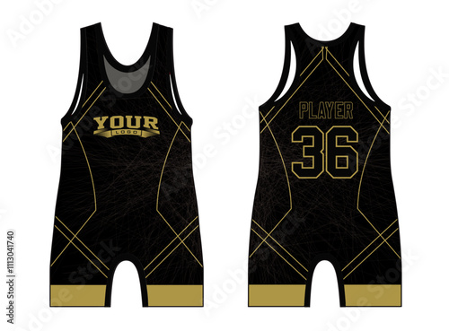 Wrestling singlets are designed with an elegant edgy and wild look. Sports gear template mockup perfect fit for all sports. The designs that go on casual wear, shirts, fashion apparel, and all kind 