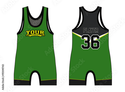 Wrestling singlets are designed with an elegant edgy and wild look. Sports gear template mockup perfect fit for all sports. The designs that go on casual wear, shirts, fashion apparel, and all kind 