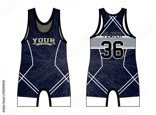 Wrestling singlets are designed with an elegant edgy and wild look. Sports gear template mockup perfect fit for all sports. The designs that go on casual wear, shirts, fashion apparel, and all kind 