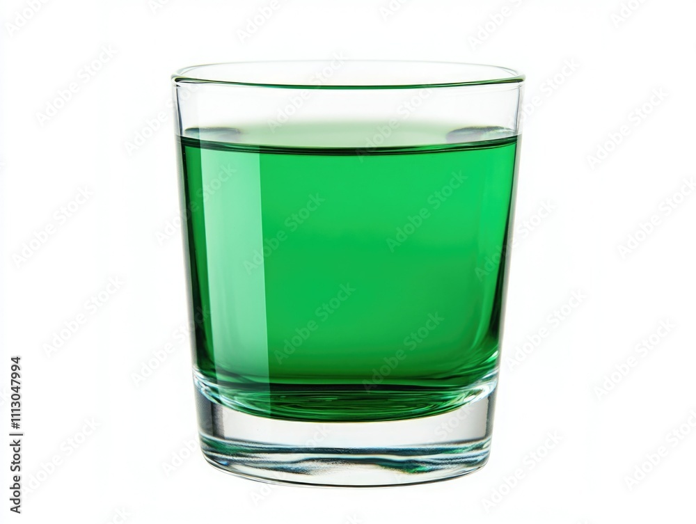 Green Cocktail Shot Glass
