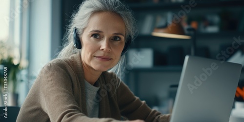 Professional Woman Working on Laptop