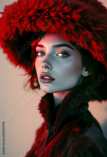 Chic Red Coat for Winter Days