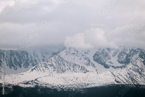 Winter Mountains Background photo