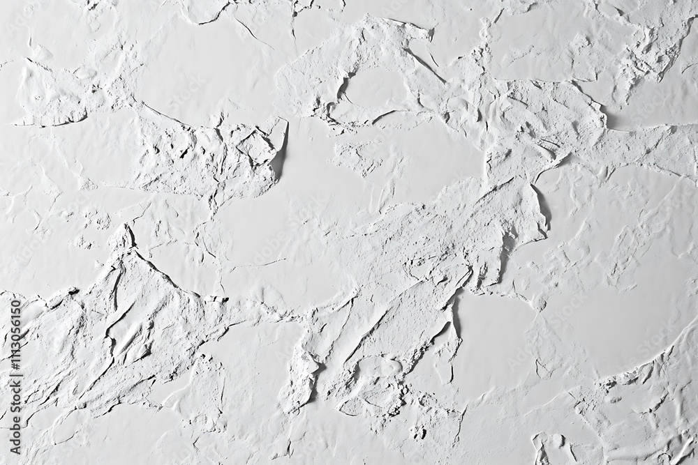 Fototapeta premium Textured white paper with soft crumpled edges