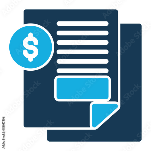 Bank Statement Vector Icon