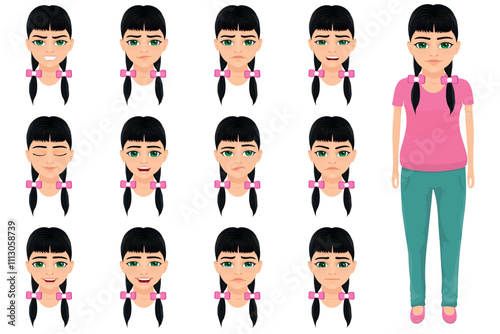 Profiles describing the emotional states of young girls