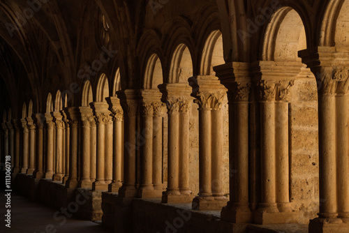 Elegant stone arches creating a serene atmosphere for relaxation photo