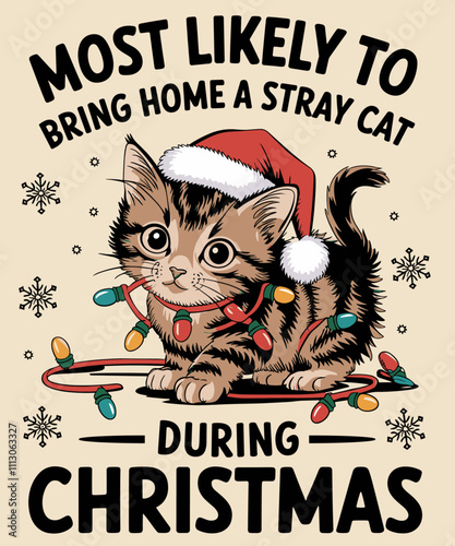 Most likely to bring a stray cat home illustration