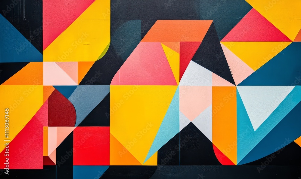 Abstract geometric pattern with bold contrasting colors. Sharp lines Abstract geometric pattern with bold contrasting colors. Sharp lines