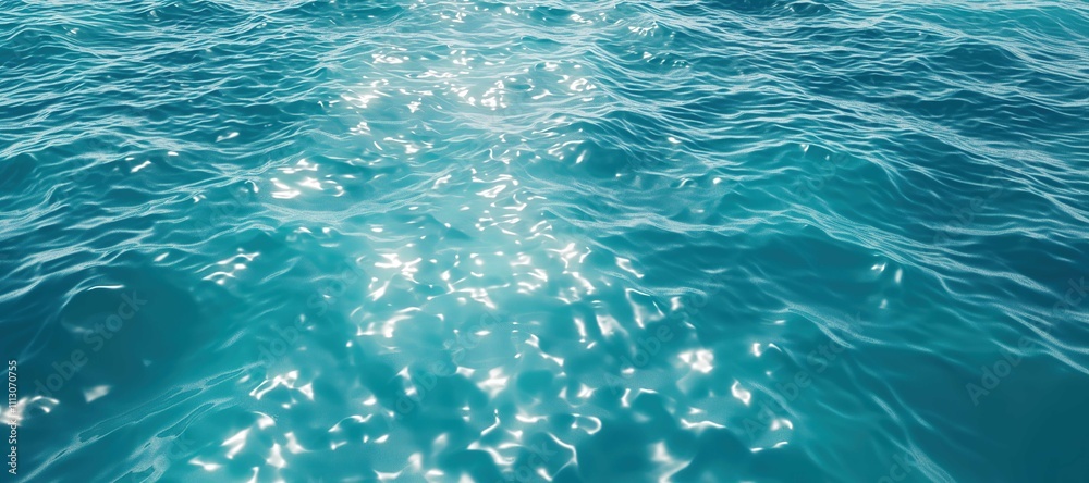 Fototapeta premium sparkling blue clear sea water waves background 44