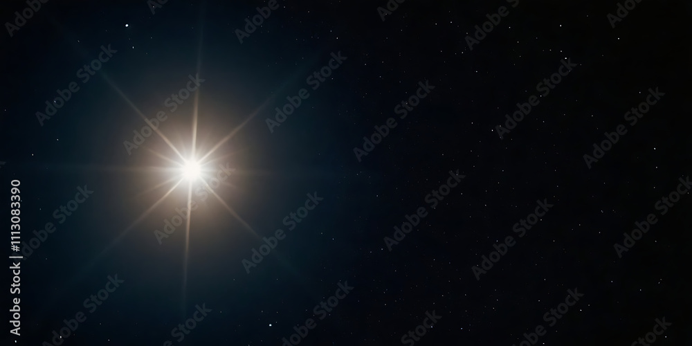 Dramatic light beam in a darkened space Dramatic light beam in a darkened space