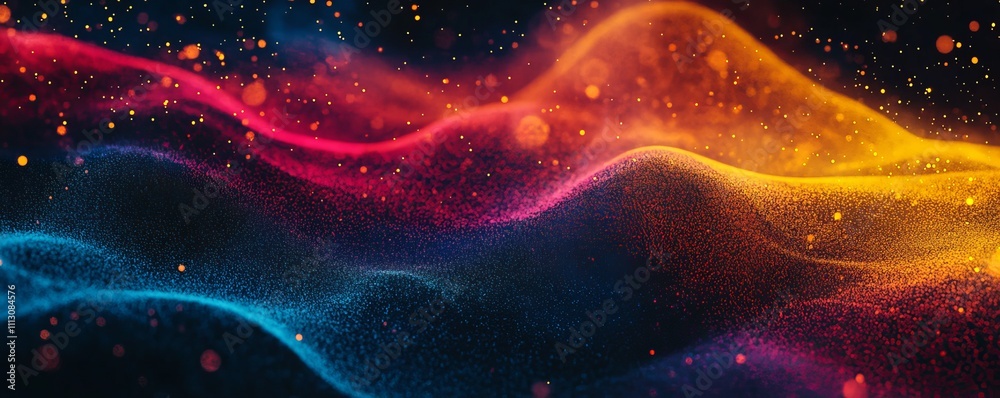 Grainy gradient background blue yellow red abstract glowing color wave black backdrop glowing vibrant dark noise texture banner design Grainy gradient background blue yellow red abstract glowing color wave black backdrop glowing vibrant dark noise texture banner design