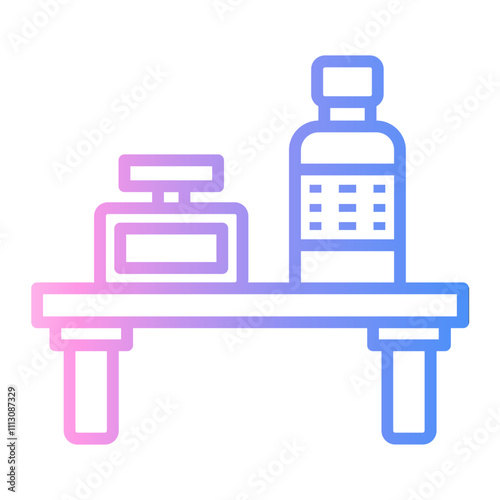 shampoo Line Gradient Icon