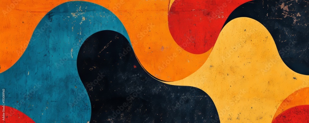 Orange blue red grainy abstract background, vibrant poster, retro color shape, black backdrop noise texture banner cover header design Orange blue red grainy abstract background, vibrant poster, retro color shape, black backdrop noise texture banner cover header design
