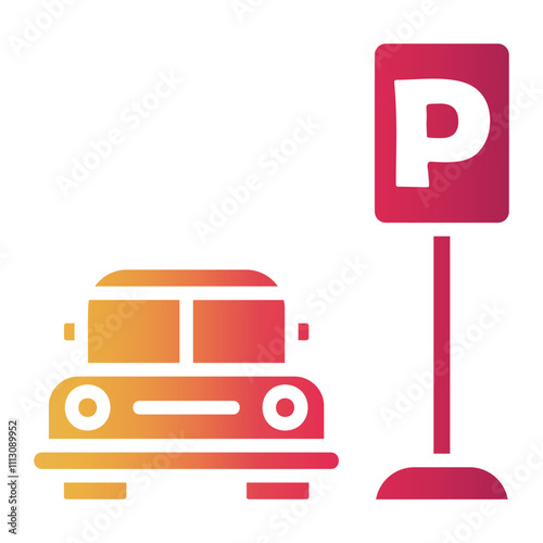 taxi Gradient icon