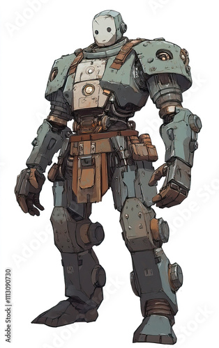 Futuristic Mecha Robot Concept Art showcases advanced design and innovative features in technology