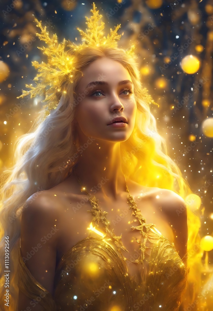 goddess in the night