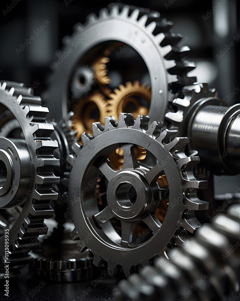 close up of a gears close up of a gears