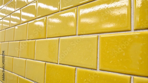 Ceramic tile Yellow square rectangular vertical wall Tiles for walls in the bathroom in the kitchen construction and repair finishing materials Backgrounds for advertising Texture editor Picture Art photo