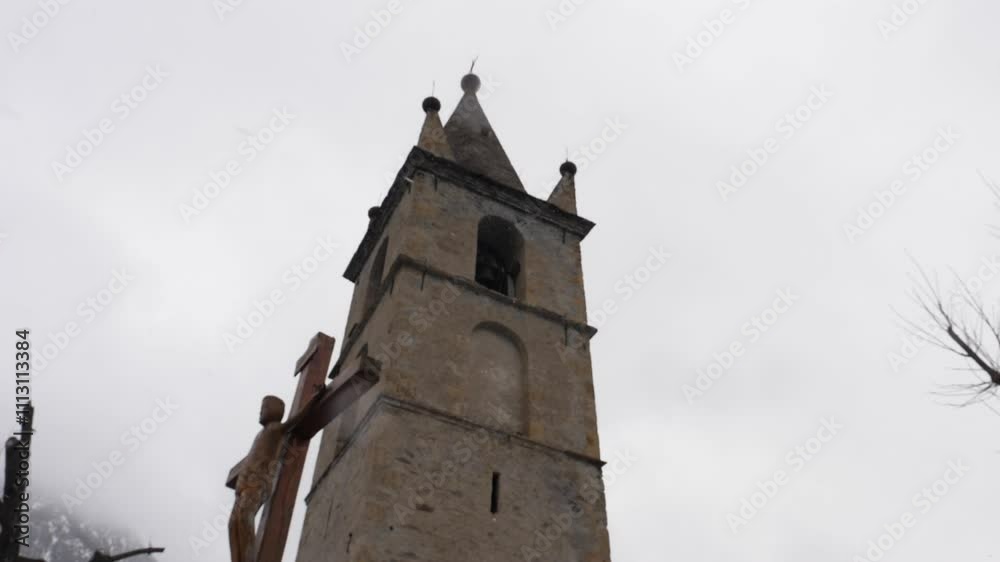Village de montagne en pierre