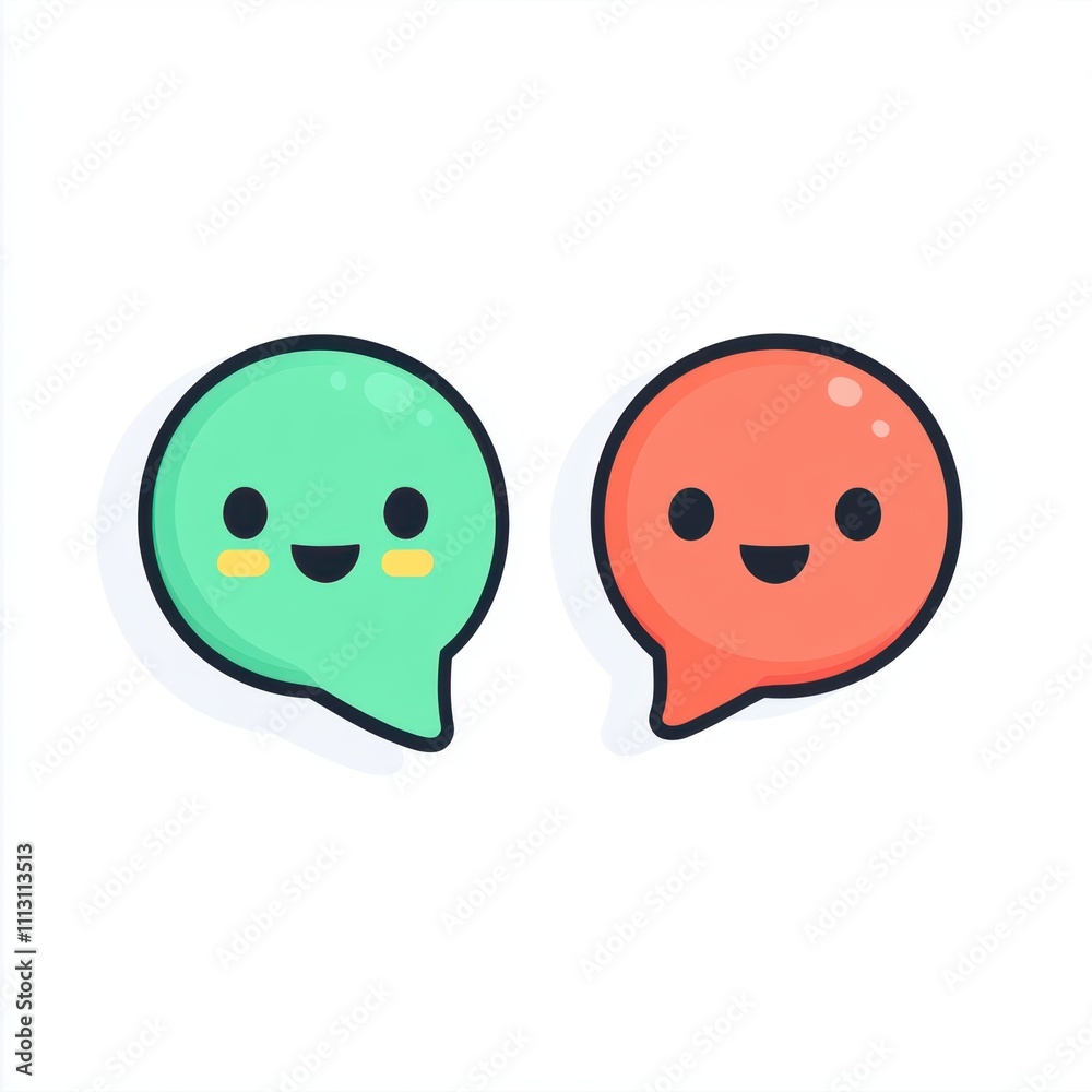 Message bubble balloon vector illustration. Message bubble balloon vector illustration.