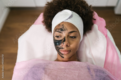 Charcoal Mask Relaxation at Beauty Spa
