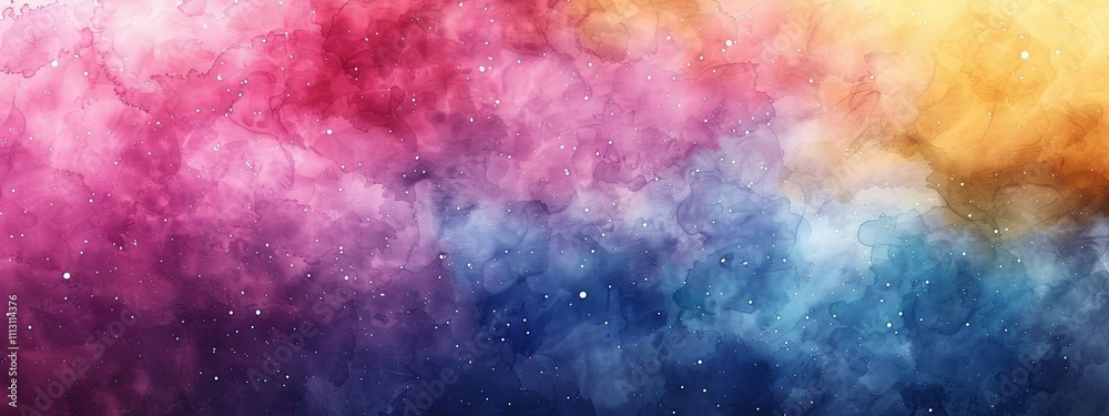 Watercolor Galaxy: A vibrant, cosmic nebula with pink, blue, and gold hues. Watercolor Galaxy: A vibrant, cosmic nebula with pink, blue, and gold hues.
