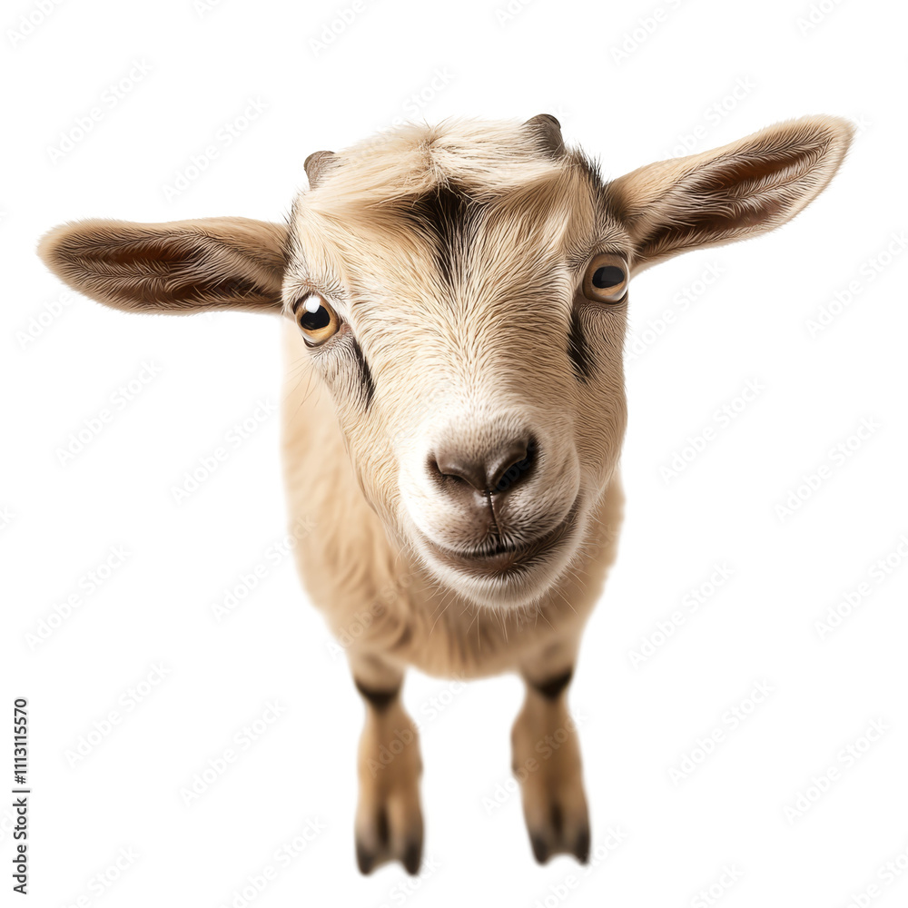 Playful goat interaction farm setting animal photography close-up whimsical perspective Playful goat interaction farm setting animal photography close-up whimsical perspective