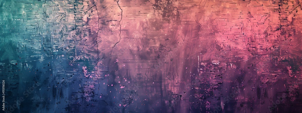 Abstract Textured Wall with Teal, Purple, and Pink Hues Abstract Textured Wall with Teal, Purple, and Pink Hues