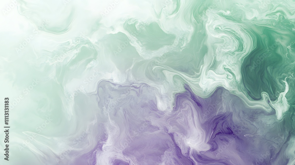 Abstract Swirling Green And Purple Paint Texture Abstract Swirling Green And Purple Paint Texture