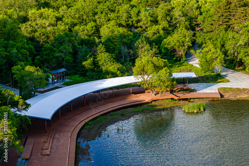 China,Changchun,Jingyuetan National Forest Park,Moon Bay in summer