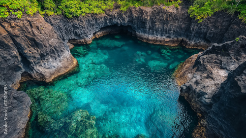 Aerial View of a Hidden Cove