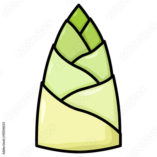 bamboo shoots illustration