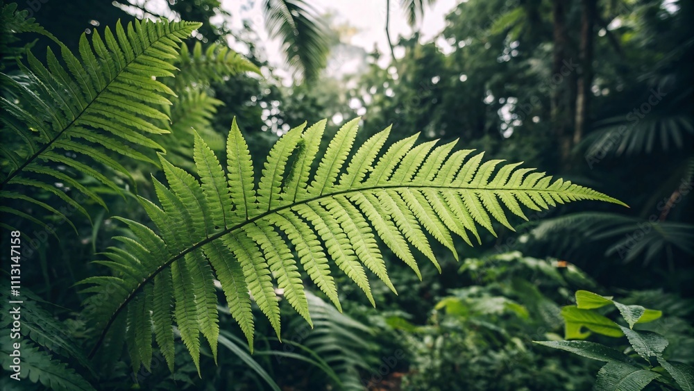 Green fern leaf texture showcasing detailed tropical nature patterns Green fern leaf texture showcasing detailed tropical nature patterns