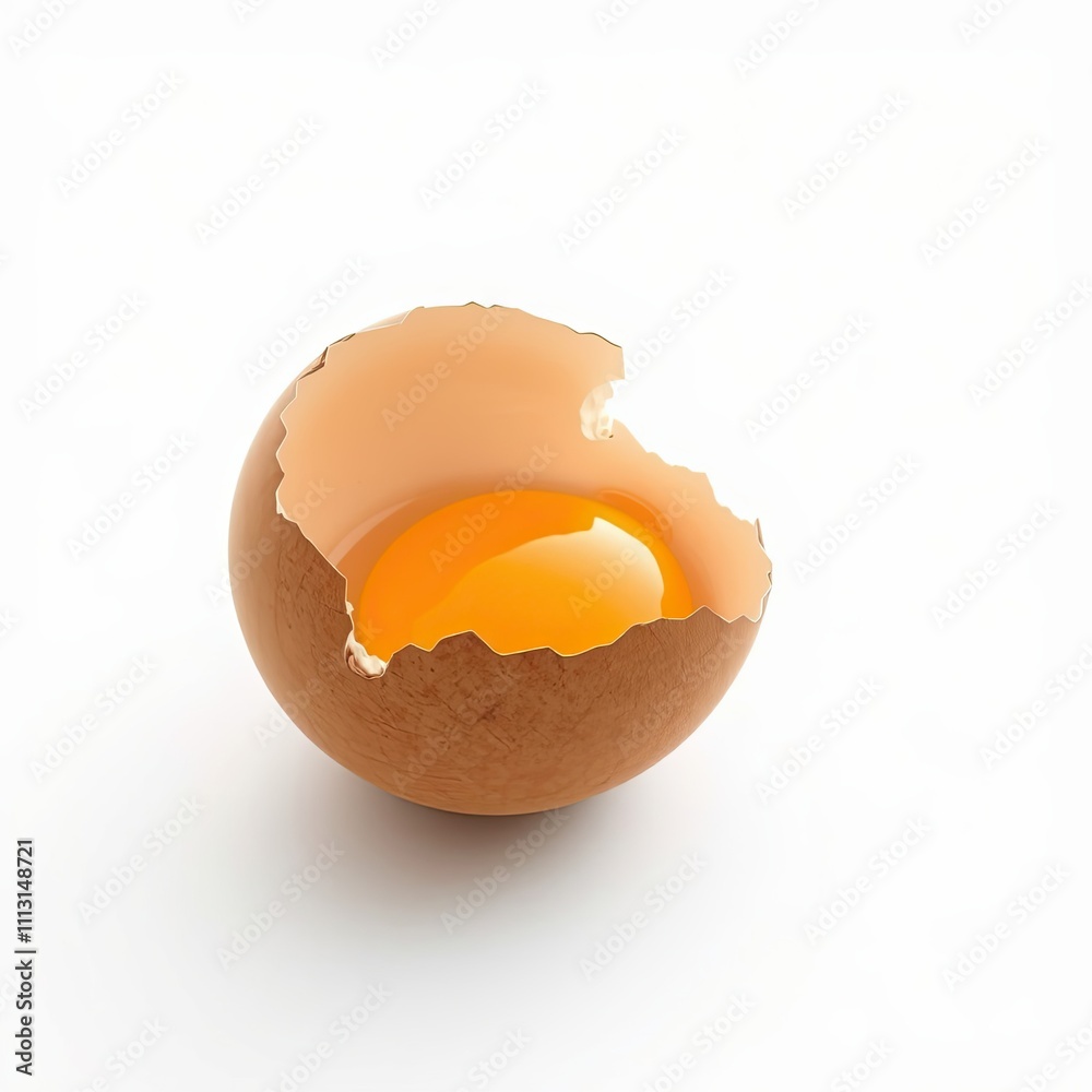 A cracked eggshell on a white surface with egg yolk inside, texture, eggshell, egg cracks A cracked eggshell on a white surface with egg yolk inside, texture, eggshell, egg cracks