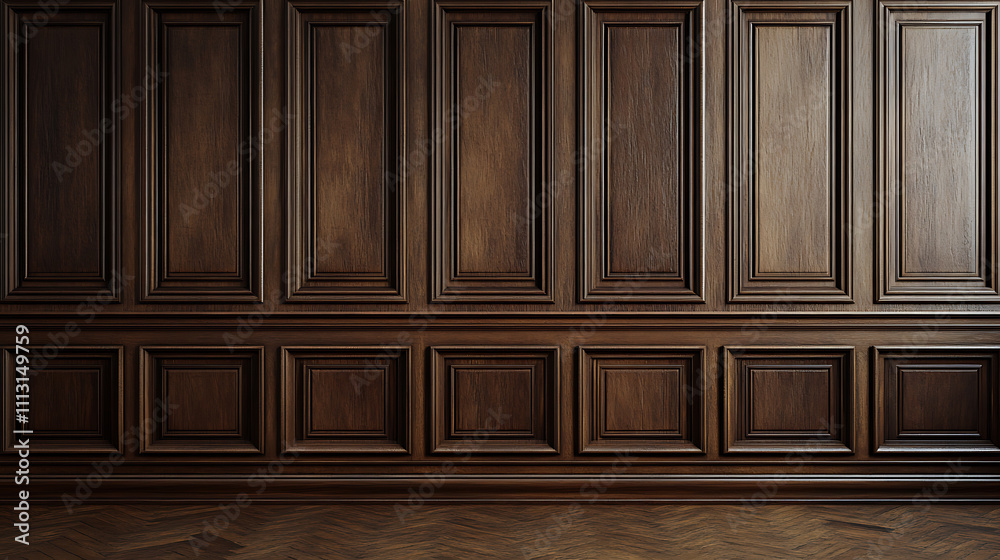 Dark Brown Wood Paneling Wall Design Dark Brown Wood Paneling Wall Design