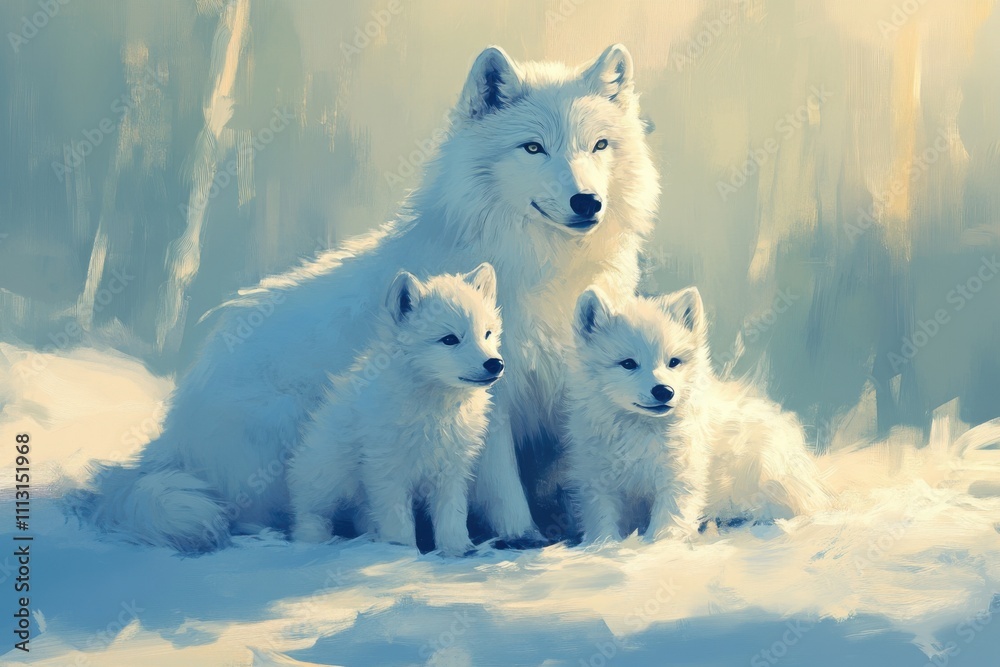 Obraz premium region wolf canis lupus