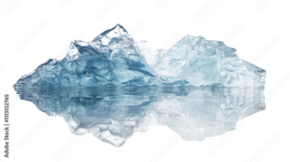 Obraz premium Icebergs transparent background