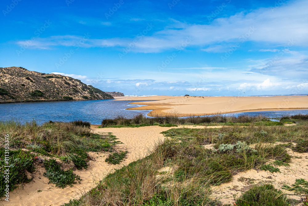 Praia da Bordeira, Algarve, Portugal. Parque Natural do Sudoeste Alentejano e Costa Vicentina. Praia da Bordeira, Algarve, Portugal. Parque Natural do Sudoeste Alentejano e Costa Vicentina.