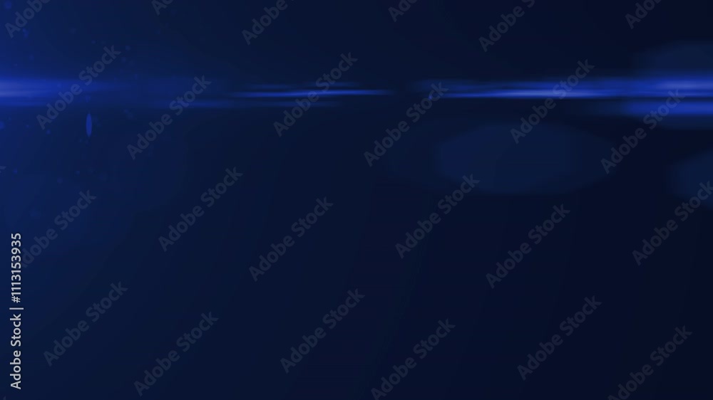 Police or Ambulance Lights Flashing, Anamorphic Lens Flares x4 loopable versions