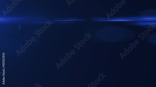 Police or Ambulance Lights Flashing, Anamorphic Lens Flares x4 loopable versions