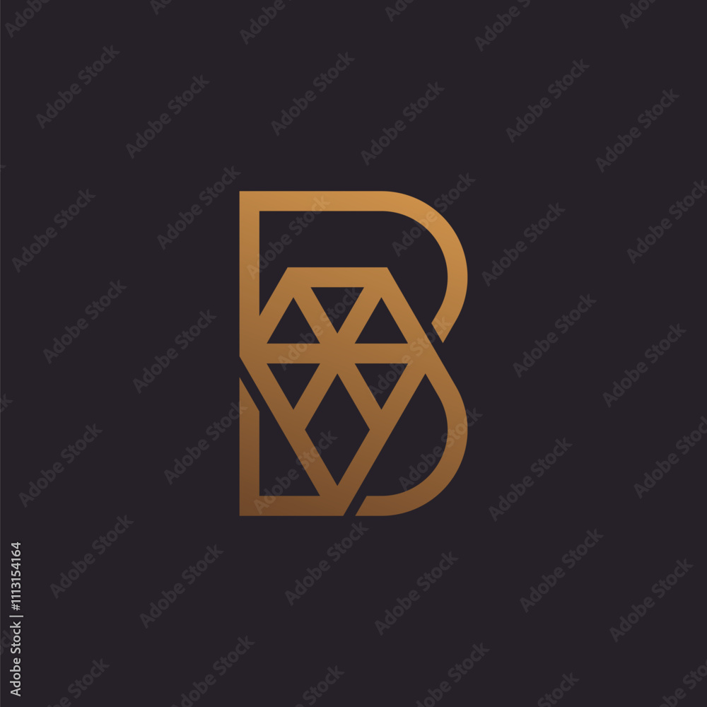 Initial Letter B Diamond Logo, Letter B with Diamond icon combination, suitable for brand, jewelry and company logos, vector illustration Initial Letter B Diamond Logo, Letter B with Diamond icon combination, suitable for brand, jewelry and company logos, vector illustration