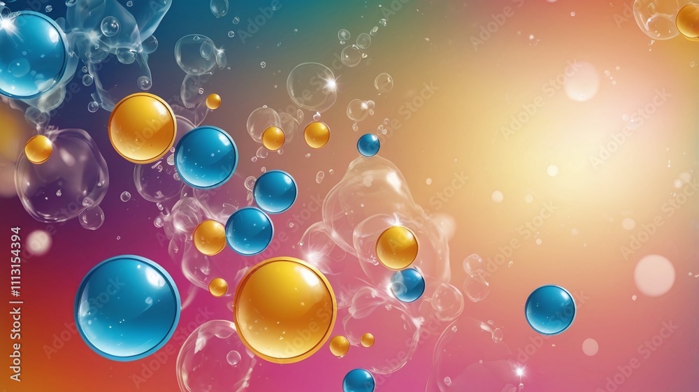 abstract pc desktop wallpaper background with flying bubbles on a colorful background. aspect ratio 16:9 abstract pc desktop wallpaper background with flying bubbles on a colorful background. aspect ratio 16:9