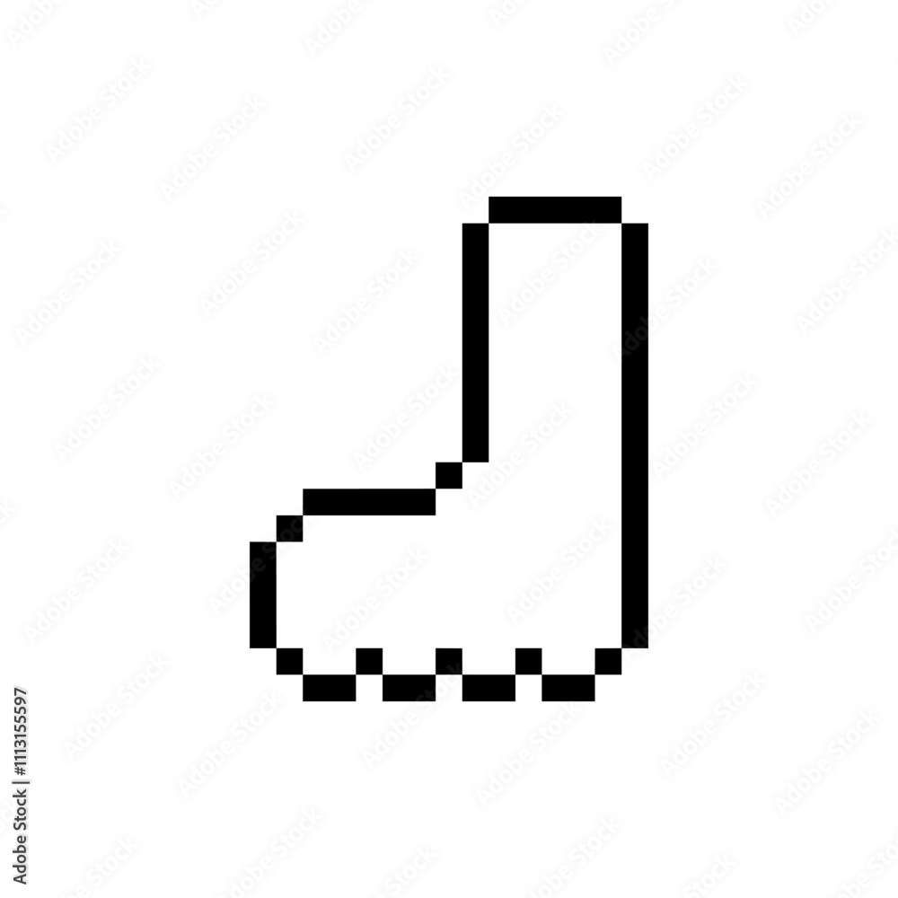 Fototapeta premium shoe pixel art for your needs