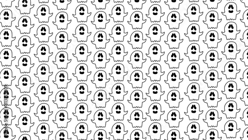 Halloween pattern background illustration of ghost 