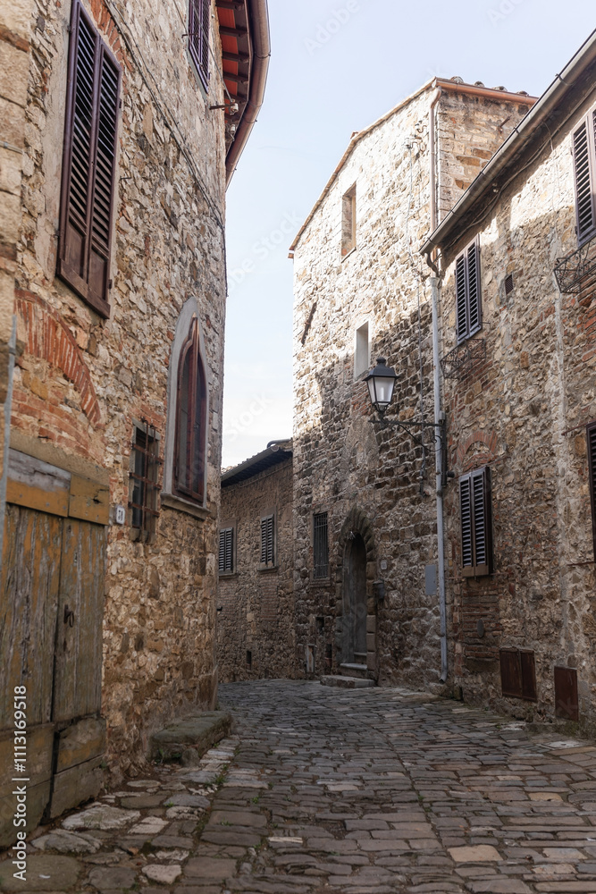 street in a town in tuscany in italy street in a town in tuscany in italy