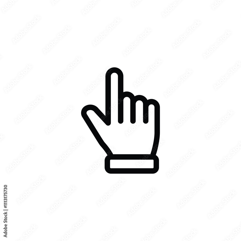 Hand pointer icons. Pointer click icon vector Hand pointer icons. Pointer click icon vector